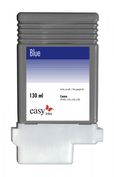 Easy Ink Tintentank Blau für Canon iPF5100, iPF6100, iPF6200 mit kompatibler PFI-103 Tinte 130ml