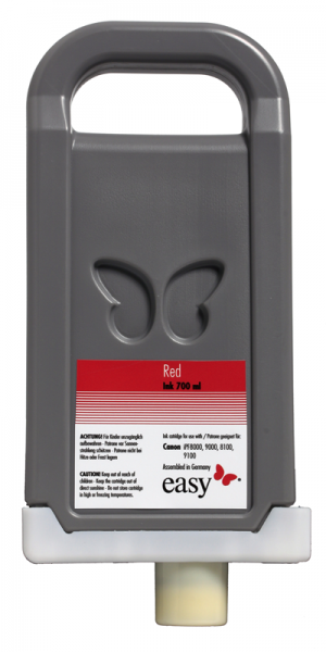 easy inks Tintentank Rot für Canon iPF8400, 8400S, 8400SE, 9400, 9400S, kompatibel zu PFI-706, 7