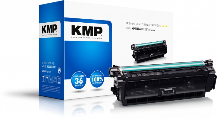 KMP H-T223C Toner Cyan ersetzt HP 508A (CF361A)