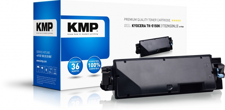 KMP K-T74B Toner Schwarz ersetzt Kyocera TK5150K (1T02NS0NL0)